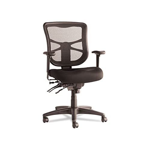 Alera ALEEL42ME10B Alera Elusion Series Mesh Mid-Back Multifunction Chair, Black