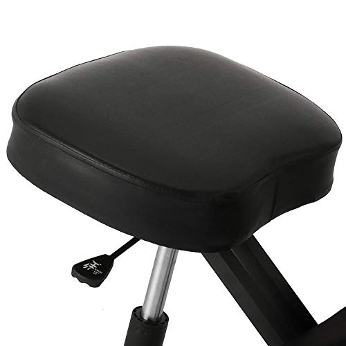 Happybuy Ergonomic Kneeling Chair Heavy Duty Better Posture Kneeling Stool Office Chair Home for Body Shaping Relieveing Stress Meditation Desk Computer Kneeling Stool Chair (Black/PVC)