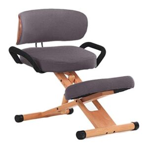 happy shopping kneeling chairs, wellbeing ergonomic kneeling chair, posture corrective chair, angled kneeling chair, adjustable stool, for office & home, perfect for body shaping and relieving stress