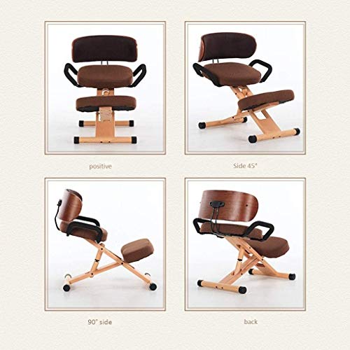 Happy shopping Kneeling Chairs, Wellbeing Ergonomic Kneeling Chair, Posture Corrective Chair, Angled Kneeling Chair, Adjustable Stool, for Office & Home, Perfect for Body Shaping and Relieving Stress