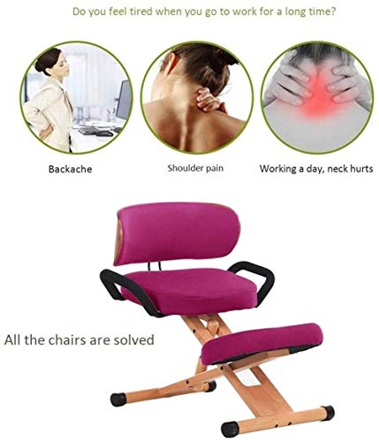 Happy shopping Kneeling Chairs, Wellbeing Ergonomic Kneeling Chair, Posture Corrective Chair, Angled Kneeling Chair, Adjustable Stool, for Office & Home, Perfect for Body Shaping and Relieving Stress