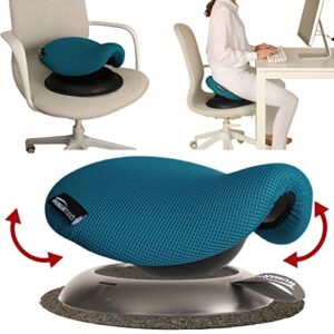 humantool portable saddle chair – make any chair a saddle stool – perfect for ergonomic office chair – makes a great gift for horse riders, coworkers and friends – ergonomic stool (turquoise)