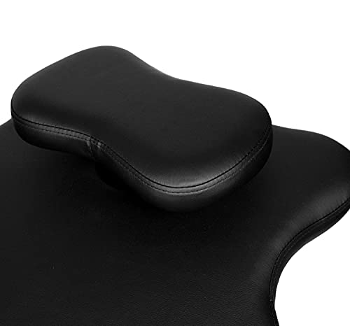 H&A Cross-Legged kneeing Chair for Office or Home, Meditation Seat for Reducing Back Pain, Ergonomic Posture Corrective Seat with Height Adjustable (Black), 26.5 inch x 23.5 inch