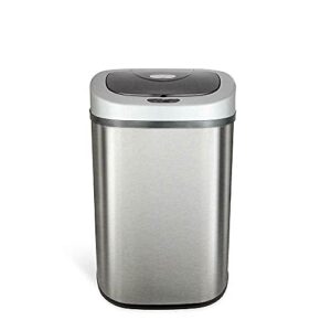 automatic touchless kitchen trash can with lid, motion sensor trash can for kitchen, bathroom, living room and office, 21.1 gallon/ 80 liter, stainless steel…