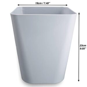 FUOCCI Small Trash Can 6L 7.48 x 9.06 in. Bathroom Trash Can Waste Basket Mini Trash Can Garbage Can Trash Bins Trash Can Durable & Modern for Office & Home Use, Kitchens, Bedrooms & Bathroom.