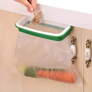 lunies over the cabinet plastic trash bag holder for kitchen, rv,bathroom, dorm room, office 8.6″x 4.9″