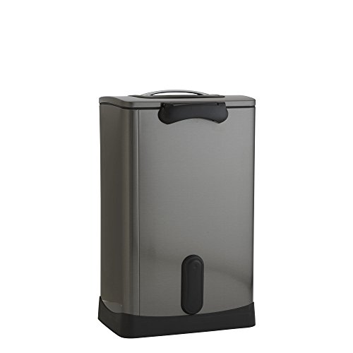 Household Essentials TK10XL-1 Trash Krusher 50L, 50 Liter, Black Stainless