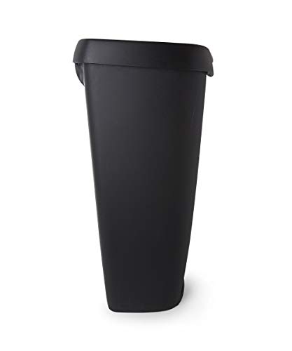 Umbra 084200-047 Brim Step On Trash Can, Black, 13 Gallon