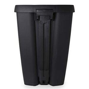 Umbra 084200-047 Brim Step On Trash Can, Black, 13 Gallon