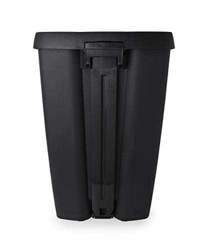 Umbra 084200-047 Brim Step On Trash Can, Black, 13 Gallon