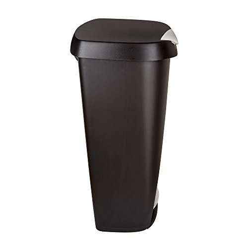 Umbra 084200-047 Brim Step On Trash Can, Black, 13 Gallon