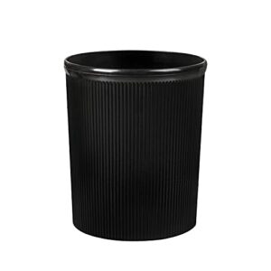 carrotez bathroom trash can, small trash can, 2 gallon, office trash can, black waste basket, plastic garbage container bin for bathroom, kitchen, bedroom, under desk, dorm, office