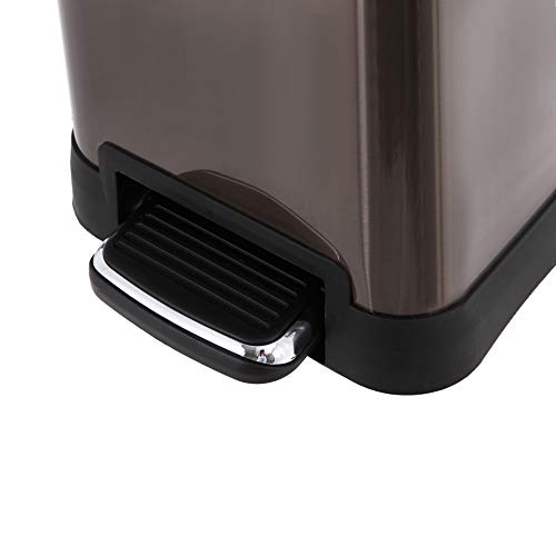 HomeZone VA41660A Trash can, Single Compartment, Black