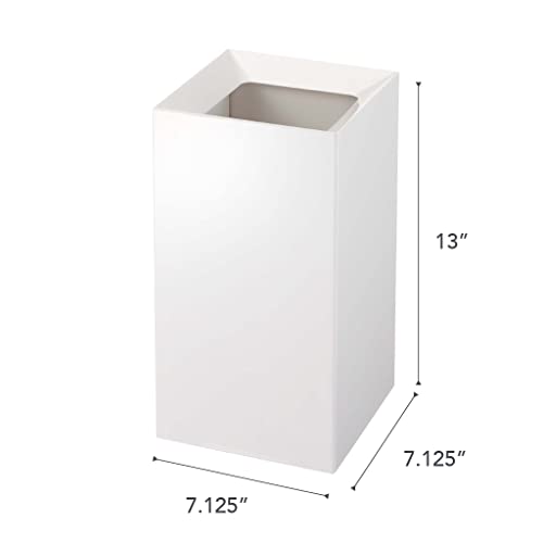 Yamazaki Home Plastic | Trash Can, One Size, White