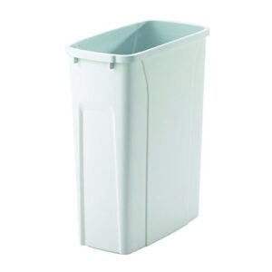 knape & vogt qt20pb-wh replacement trash can, 15.8-inch by 14.2-inch by 6.6-inch,white