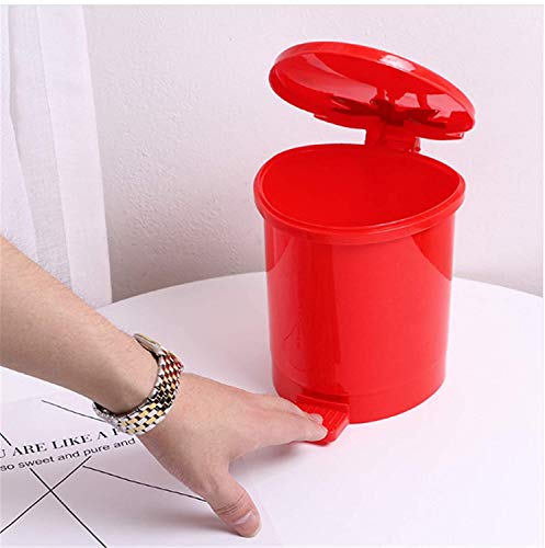 BxuxJar Strawberry Trash Can, Kawaii Mini Trash Can with Lid Cute Room Decor Bathroom Trash Cans, Kawaii Room Decor Strawberry Garbage Can with Lid for Home, Car, Bathroom