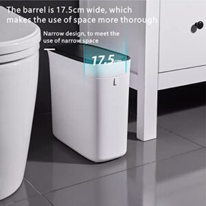 Eyuepu Trash Can 5 Gallon Smart Sensor Garbage 19L Can with Press Top Lid for Bathroom ,Living Room,Office and Kitchen