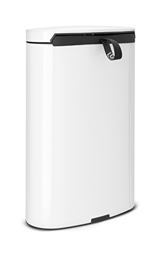 Brabantia Pedal Bin Silent - White - 40 Liter