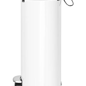 Brabantia Pedal Bin Silent - White - 40 Liter