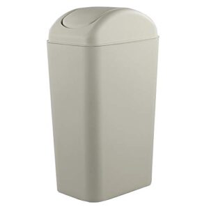 saedy small swing lid trash can, 14 l slim garbage bin