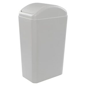 obstnny 14l slim plastic trash can for narrow spaces at home or office, kitchen, r