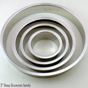 Hardware Concepts Polished Stainless Steel 4" x 2" Trash Grommet