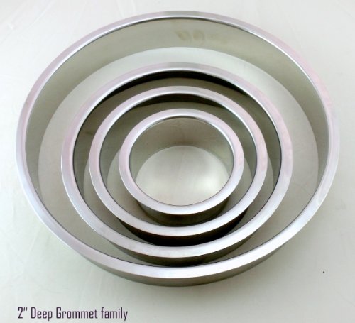 Hardware Concepts Polished Stainless Steel 4" x 2" Trash Grommet