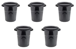 united solutions 20 gallon outdoor waste garbage bin (5 pack)