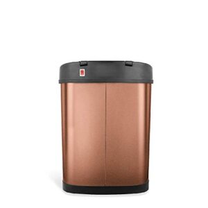 NINESTARS DZT-15-13GD Motion Sensor Trash Can, Small, Gold