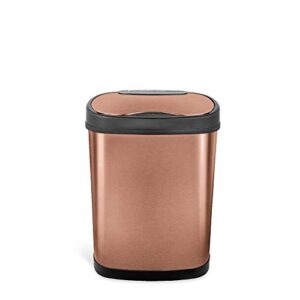 NINESTARS DZT-15-13GD Motion Sensor Trash Can, Small, Gold