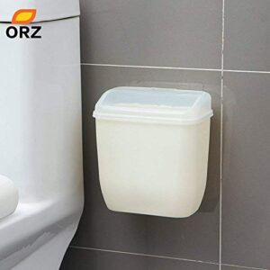 CXP Wall-Mounted Trash Solid Color Seamless Paste Kitchen Cabinets Bathroom Storage Debris Box