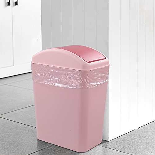 Ggbin Plastic Trash Cans, Swing Trash Bins for Kitchen, Office