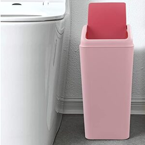 Ggbin Plastic Trash Cans, Swing Trash Bins for Kitchen, Office