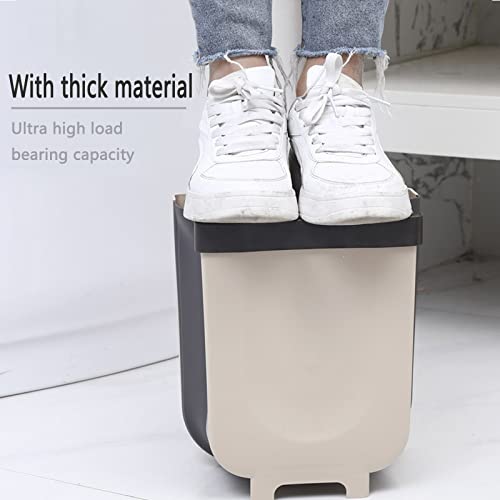 Hanging Folding Trash can, Suitable for Bathroom, rv, Cabinet Door, Toilet, Folding Trash can, Bedroom car，2.4 gallons