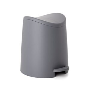 tatay standard bathroom pedal bin, 3l, grey, one size