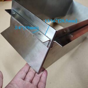 304 Stainless Steel Wall Mount Rectangle Open Rubbish Garbage Waste Trash Chute