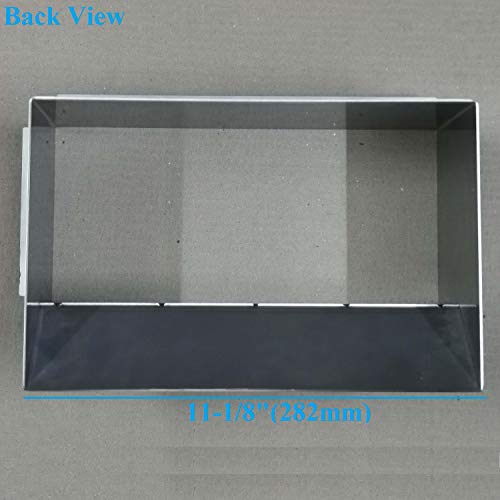 304 Stainless Steel Wall Mount Rectangle Open Rubbish Garbage Waste Trash Chute