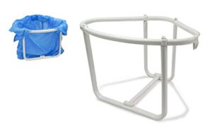 tredoni sink waste bin mini rack trash bag holder – countertop desktop rubbish basket