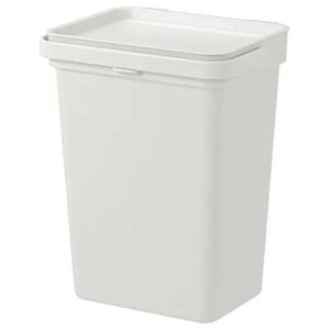 ikea bin with lid, light grey, 10 l