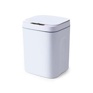 smart trash can 3-mode low noise automatic dustbin touchless infrared vibration motion sensor waste basket eco-friendly electric garbage dispenser best choice for kitchen bathroom office 3.7gal/14l