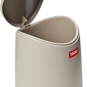 TATAY Standard Bathroom Pedal Bin, 3L, One Size, Grey