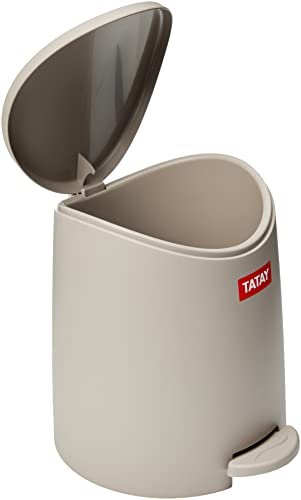 TATAY Standard Bathroom Pedal Bin, 3L, One Size, Grey