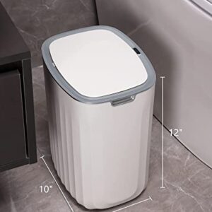 Bundles of 2.5 Gallon Motion Sensor Trash Can and 3.5 Gallon Waterproof Sensor Trash Can, ELPHECO for Kitchen, Bathroom, Office use