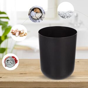 VOSAREA Desktop Small Garbage Can Mini Curbside Trash Bin Small Tabletop Trash Can Desk Organizer Garbage Bin Pen Holder Kitchen Countertop Trash Recycling Containers Black