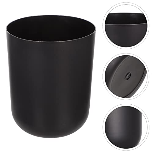 VOSAREA Desktop Small Garbage Can Mini Curbside Trash Bin Small Tabletop Trash Can Desk Organizer Garbage Bin Pen Holder Kitchen Countertop Trash Recycling Containers Black