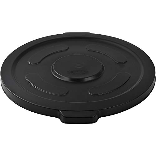 Global Industrial 55 Gallon Garbage Can Lid, Black