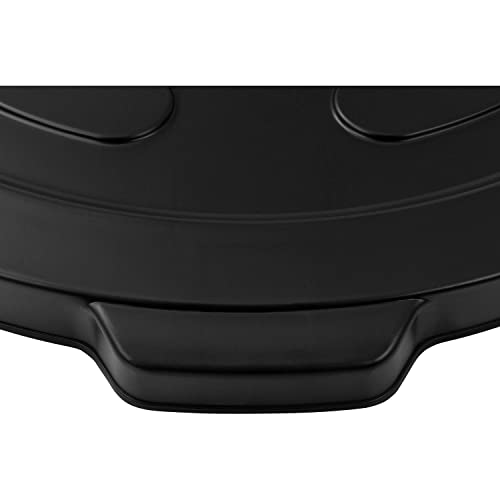 Global Industrial 55 Gallon Garbage Can Lid, Black