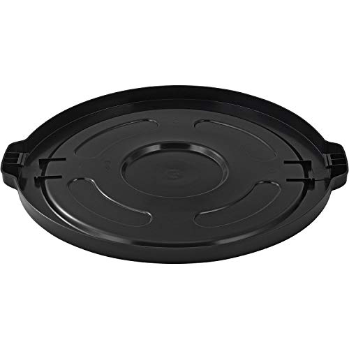 Global Industrial 55 Gallon Garbage Can Lid, Black