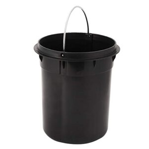 Fdit 3L Trash Can Household Stainless Steel Step Pedal Dustbin Rubbish Garbage Bin Container