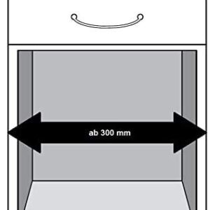 Kitchen Cabinet Double Waste Bin HAILO Tandem 30L Under The Sink Waste sorter 2 x 15 liters